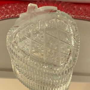 Crystal Heart-Shaped Trinket Box